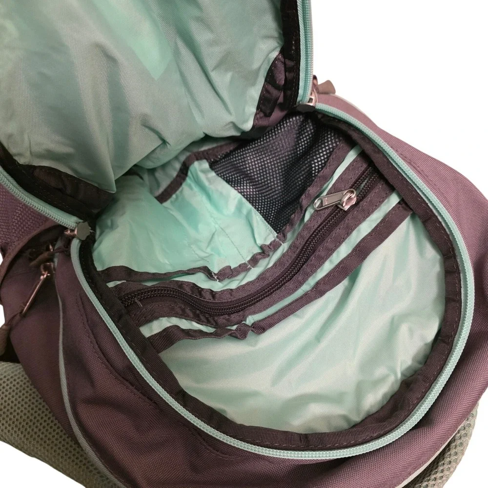The North Face Jester Backpack Gray Mint‎ Green School Travel Book Bag
